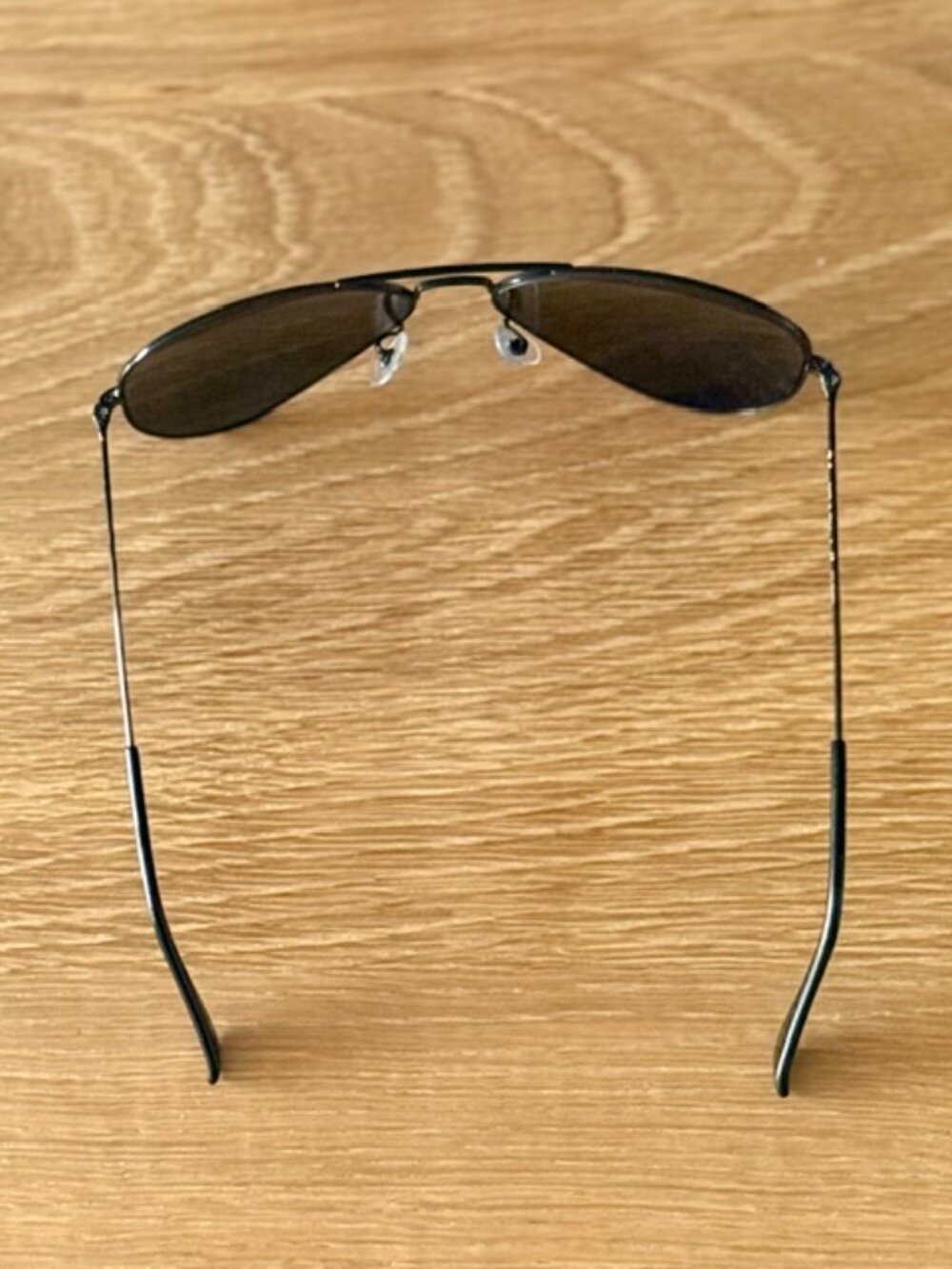 Like New Polarized Ray-Ban Black Aviator Sunglasses With Black Lenses - Picture 13 of 13